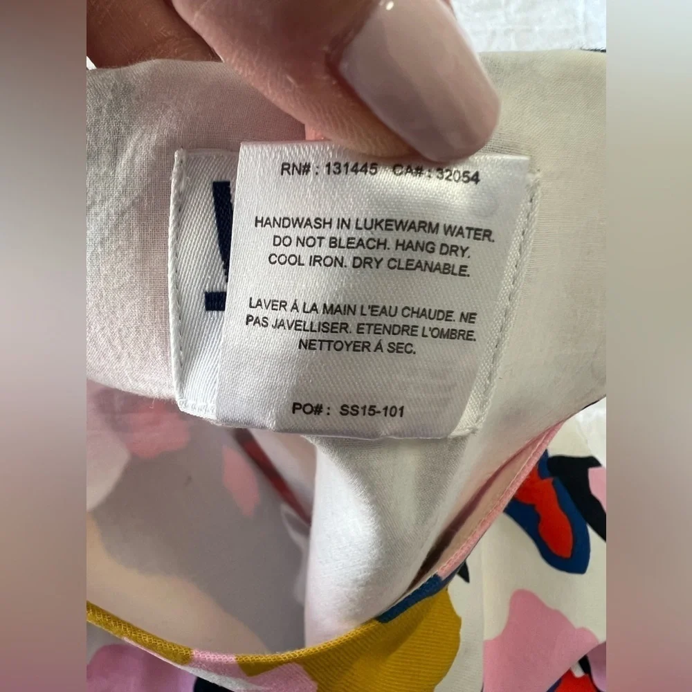 Anthropologie Whit Two | Women’s SZ 4 | Pink Floral Petal Cross Back Dress - Picture 11 of 11